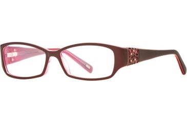 Image of Carmen Marc Valvo CM Rosella SECM ROSE00 Progressive Prescription Eyeglasses - Ruby SECM ROSE005335 BUR