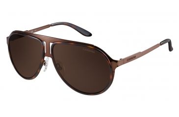 Image of Carrera 100/S Progressive Prescription Sunglasses CA100S-0HKY-EJ-5912 - Lens Diameter 59 mm, Frame Color Brown Havana Bw