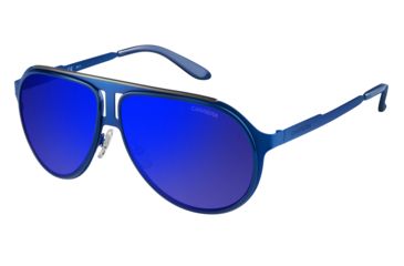Image of Carrera 100/S Progressive Prescription Sunglasses CA100S-0HKU-XT-5912 - Frame Color Matte Blue Ruthenium, Lens Diameter 59 mm