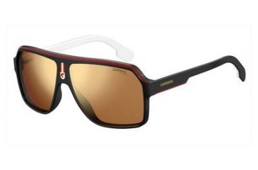 Image of Carrera 1001/S Bifocal Prescription Sunglasses CA1001S-0OIT-K1-6211 - Lens Diameter 62 mm, Frame Color Black Redgd