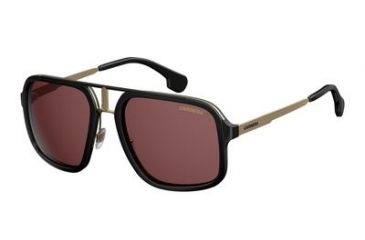 Image of Carrera 1004/S Single Vision Prescription Sunglasses CA1004S-02M2-W6-5720 - Frame Color Black/Gold, Lens Diameter 57 mm
