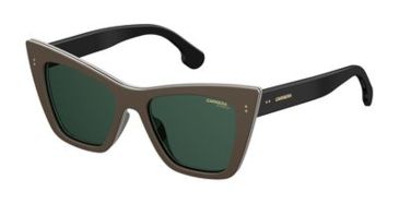 Image of Carrera 1009/S Sunglasses CA1009S-010A-QT-5218 - Beige Frame, Green Lenses, Lens Diameter 52mm, Distance Between Lenses 18mm