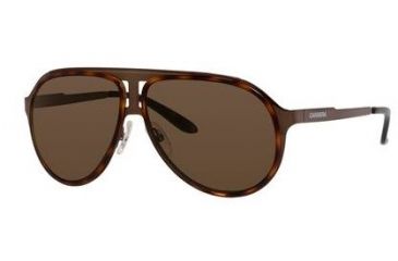 Image of Carrera 100/S Progressive Prescription Sunglasses CA100S-0HKY-EJ-6112 - Lens Diameter 61 mm, Frame Color Brown Havana Bw