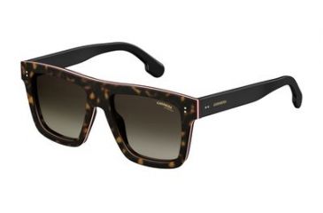 Image of Carrera 1010/S Single Vision Prescription Sunglasses CA1010S-0086-HA-5518 - Frame Color Dark Havana, Lens Diameter 55 mm