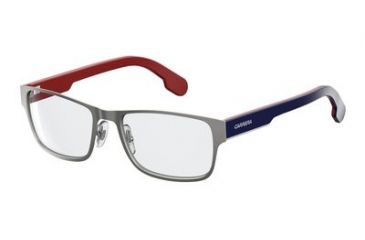 Image of Carrera 1100/V Eyeglass Frames CA1100V-0R81-5518 - Semi Matte Ruthenium Frame, Lens Diameter 55mm, Distance Between Lenses 18mm