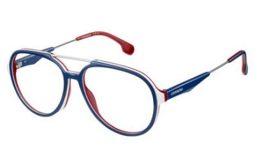 Image of Carrera 1103/V Eyeglass Frames CA1103V-00JU-5616 - Blue/White Frame, Lens Diameter 56mm, Distance Between Lenses 16mm
