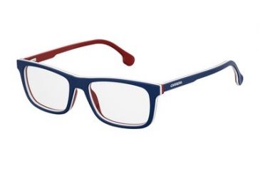 Image of Carrera 1106/V Single Vision Prescription Eyeglasses CA1106-0PJP-5517 - Blue Frame, Lens Diameter 55mm, Distance Between Lenses 17mm