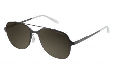 Image of Carrera 114/S Sunglasses CA114S-0003-70-5518 - Matte Black Frame, Brown Lenses, Lens Diameter 55mm, Distance Between Lenses 18mm
