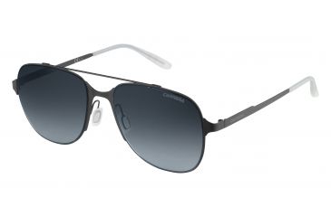 Image of Carrera 114/S Sunglasses CA114S-0003-HD-5518 - Matte Black Frame, Gray Gradient Lenses, Lens Diameter 55mm, Distance Between Lenses 18mm