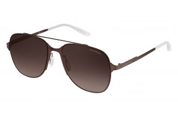 Image of Carrera 114/S Sunglasses CA114S-0FIR-J6-5518 - Semi Matte Brown Frame, Brown Gradient Lenses, Lens Diameter 55mm, Distance Between Lenses 18mm
