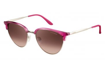 Image of Carrera 117/S Sunglasses CA117S-0RI5-G4-5218 - Gold Cyclamen Frame, Brown Mirror Gradient Lenses, Lens Diameter 52mm, Distance Between Lenses 18mm