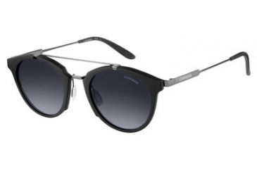 Image of Carrera 126/S Progressive Prescription Sunglasses CA126S-0QGG-HD-4922 - Frame Color Black / Dark Ruthenium, Lens Diameter 49 mm