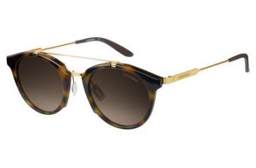 Image of Carrera 126/S Progressive Prescription Sunglasses CA126S-0SCN-HA-4922 - Lens Diameter 49 mm, Frame Color Yellow Havana Gold