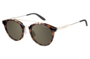 Image of Carrera 126/S Progressive Prescription Sunglasses CA126S-0SCT-70-4922 - Frame Color Havana Gold, Lens Diameter 49 mm