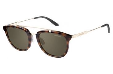 Image of Carrera 127/S Bifocal Prescription Sunglasses CA127S-0SCT-70-5121 - Frame Color Havana Gold, Lens Diameter 51 mm
