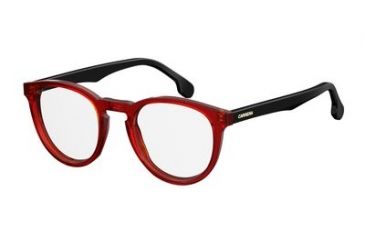 Image of Carrera 136/V Eyeglass Frames CA136V-0LGD-4922 - Burgundy-Black Frame, Lens Diameter 49mm, Distance Between Lenses 22mm