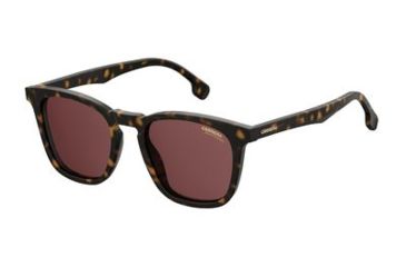 Image of Carrera 143/S Single Vision Prescription Sunglasses CA143S-0086-W6-5120 - Frame Color Dark Havana, Lens Diameter 51 mm