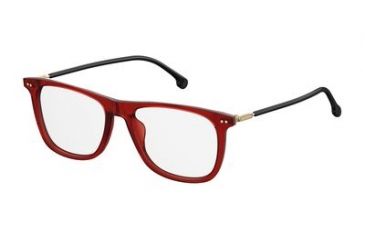 Image of Carrera 144/V Eyeglass Frames CA144V-0LHF-5217 - Opal E Burgundy Frame, Lens Diameter 52mm, Distance Between Lenses 17mm