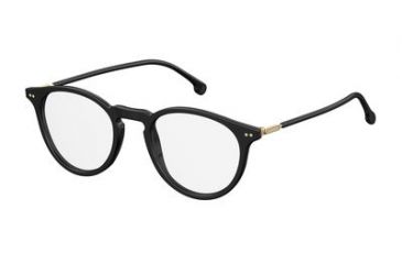 Image of Carrera 145/V Single Vision Prescription Eyeglasses CA145V-02M2-4921 - Black/Gold Frame, Lens Diameter 49mm, Distance Between Lenses 21mm