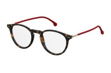 Image of Carrera 145/V Single Vision Prescription Eyeglasses CA145V-0O63-4921 - Havana Red Frame, Lens Diameter 49mm, Distance Between Lenses 21mm