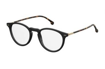 Image of Carrera 145/V Single Vision Prescription Eyeglasses CA145V-0WR7-4921 - Black / Havana Frame, Lens Diameter 49mm, Distance Between Lenses 21mm