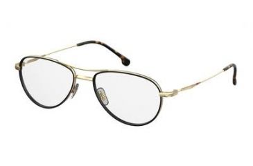 Image of Carrera 169/V Eyeglass Frames CA169V-0RHL-5418 - Gold / Black Frame, Lens Diameter 54mm, Distance Between Lenses 18mm