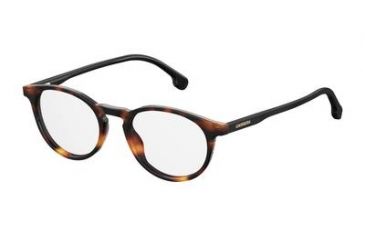 Image of Carrera 170/V Prescription Eyeglasses CA170V-0555-4919 - Light Havana Black Frame, Lens Diameter 49mm, Distance Between Lenses 19mm
