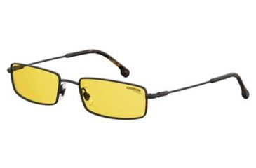 Image of Carrera 177/S Sunglasses CA177S-071C-HO-5518 - Black / Yellow Frame, Clear Mirror Lenses, Lens Diameter 55mm, Distance Between Lenses 18mm