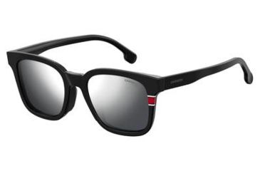 Image of Carrera 185/F/S Sunglasses CA185FS-0003-T4-5321 - Matte Black Frame, Silver Mirror Lenses, Lens Diameter 53mm, Distance Between Lenses 21mm