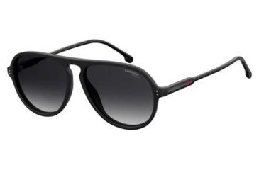 Image of Carrera 198/S Sunglasses CA198S-0003-9O-5714 - Matte Black Frame, Dark Gray Gradient Lenses, Lens Diameter 57mm, Distance Between Lenses 14mm