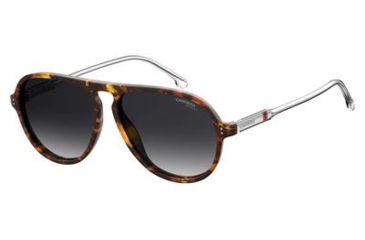Image of Carrera 198/S Sunglasses CA198S-0086-9O-5714 - Dark Havana Frame, Dark Gray Gradient Lenses, Lens Diameter 57mm, Distance Between Lenses 14mm