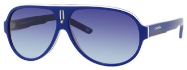 Image of Carrera 25 Sunglasses - Blue White Black Frame, Blue Dbl Gradient Lenses CA25S0WYVY5