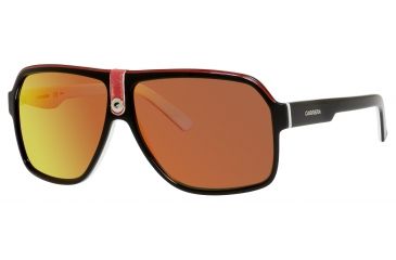 Image of Carrera 33/S Progressive Prescription Sunglasses CA33S-08V4-UZ-6211 - Frame Color Black Crystal White, Lens Diameter 62 mm