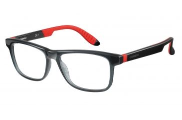 Image of Carrera 4401 Single Vision Prescription Eyeglasses CA4401-0HBE-5316 - Gray Black Red Frame, Lens Diameter 53mm, Distance Between Lenses 16mm