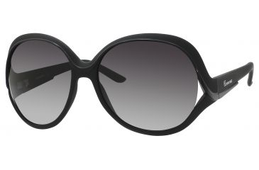 Image of Carrera 45/S Sunglasses CA45S-0DL5-9O-5916 - Matte Black Frame, Dkgray Gradient Lenses, Lens Diameter 59mm, Distance Between Lenses 16mm