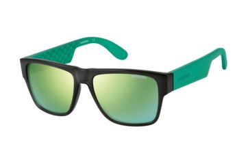 Image of Carrera 5002/S Bifocal Prescription Sunglasses CA5002S-0B4Y-Z9-5517 - Lens Diameter 55 mm, Frame Color Transparent Gray / Ml Green