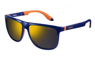 Image of Carrera 5003/SP/S Progressive Prescription Sunglasses CA5003SPS-028R-QU-5816 - Lens Diameter 58 mm, Frame Color Blue Aranc