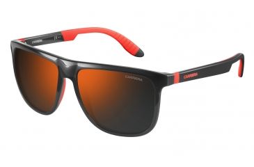 Image of Carrera 5003/SP/S Progressive Prescription Sunglasses CA5003SPS-0268-CT-5816 - Lens Diameter 58 mm, Frame Color Gray Red