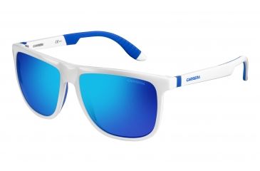 Image of Carrera 5003/SP/S Progressive Prescription Sunglasses CA5003SPS-026L-Z0-5816 - Lens Diameter 58 mm, Frame Color White Blue