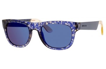 Image of Carrera 5006/S Single Vision Prescription Sunglasses CA5006S-01UI-1G-5220 - Lens Diameter 52 mm, Frame Color Camouflage Blue