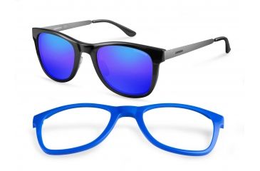 Image of Carrera 5023/S Single Vision Prescription Sunglasses CA5023S-0FZC-4P-5222 - Frame Color Ruthenium Black, Lens Diameter 52 mm