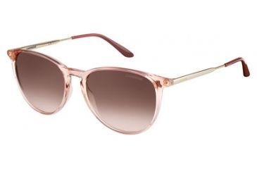 Image of Carrera 5030/S Single Vision Prescription Sunglasses CA5030S-0QW1-NH-5418 - Lens Diameter 54 mm, Frame Color Pink Gold