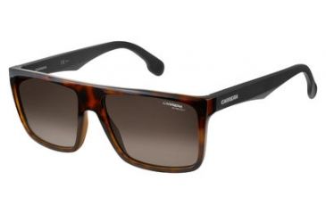 Image of Carrera 5039/S Single Vision Prescription Sunglasses CA5039S-02OS-HA-5816 - Lens Diameter 58 mm, Frame Color Havana Matte Black