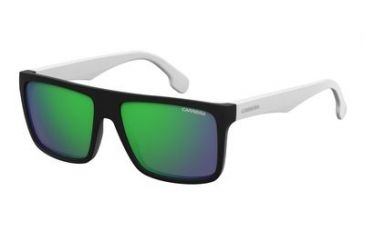 Image of Carrera 5039/S Single Vision Prescription Sunglasses CA5039S-04NL-Z9-5816 - Lens Diameter 58 mm, Frame Color Matte Black/White