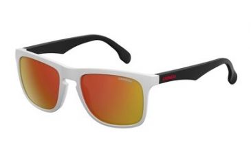 Image of Carrera 5043/S Single Vision Prescription Sunglasses CA5043S-06HT-UZ-5620 - Lens Diameter 56 mm, Frame Color Matte White Black