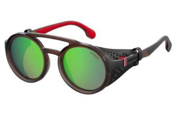Image of Carrera 5046/S Bifocal Prescription Sunglasses CA5046S-04IN-Z9-4924 - Frame Color Matte Brown, Lens Diameter 49 mm