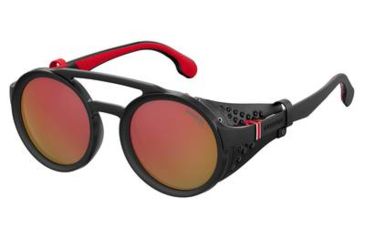 Image of Carrera 5046/S Bifocal Prescription Sunglasses CA5046S-0BLX-UZ-4924 - Frame Color Bkrt Crystal Red, Lens Diameter 49 mm