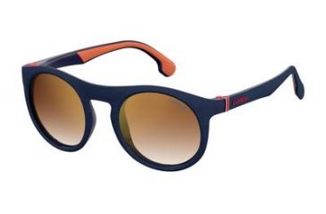 Image of Carrera 5048/S Bifocal Prescription Sunglasses CA5048S-0FLL-JL-5123 - Frame Color Matte Blue, Lens Diameter 51 mm