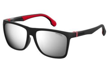 Image of Carrera 5049/F/S Sunglasses CA5049FS-0003-T4-5817 - Matte Black Frame, Silver Mirror Lenses, Lens Diameter 58mm, Distance Between Lenses 17mm