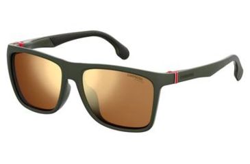 Image of Carrera 5049/F/S Sunglasses CA5049FS-0DLD-K1-5817 - Matte Green Military Frame, Brown Gold Sp Lenses, Lens Diameter 58mm, Distance Between Lenses 17mm